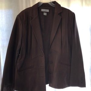 Lamb skin leather blazer